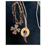 2 ARTIST MADE CONTEMPORARY NECKLACES
