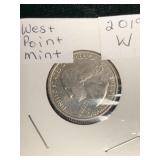 2019 W WEST POINT MINT MARKED QUARTER