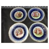 4 VICTORIA AUSTRIA 6 ' FLO BLUE PLATES