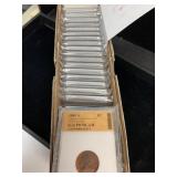 (25) 1980'S GRADED PENNIES