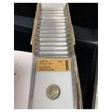 (22) 1970'S GRADED DIMES