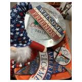 LOT OF PATRIOTIC DECOR