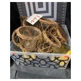 12 WICKER 11 ' VOTIVE HOLDERS FOR OUTDOOR DISPLAY