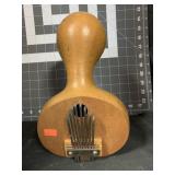 DRIED GOURD KALIMBA THUMB PIANO 9.25 ' INSTRUMENT