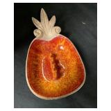 VINTAGE TREASURE CRAFT PINEAPPLE ASHTRAY 9 '