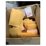 BOX OF SMALL PADDED ENVELOPES