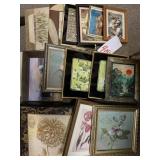 LARGE LOT OF PICTURE FRAMES & DECORATIVE ART