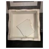 WOOD NAPKIN HOLDER W/ ARKANSAS WEIGHT 7.5 X 7.5 '