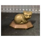 BRASS CAT PAPERWEIGHT 3 '