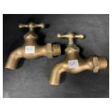 2 BRASS WATER FAUCETS 4.5 '