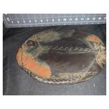 1992 STUDIO POTTERY FISH PLATTER SIGNED ISABELLA