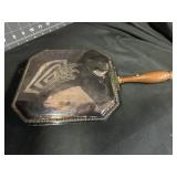 SILVER PLATE SILENT BUTLER W/ ENGRAVED CREST
