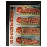 1963 ARKANSAS RAZORBACK FOOTBALL BROCHURE