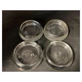 4 GLASS 3 ' FURNITURE COASTERS
