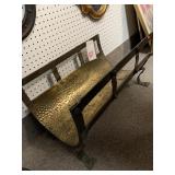 BRASS LOG HOLDER - 26 X 15 X 13.5 '