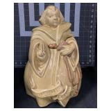 10 ' REDWING MONK POTTERY COOKIE JAR