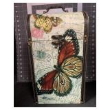BUTTERFLY WINGS DOUBLE WINE BOX - 14 X 4.5 X 8 '