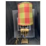 25.5 ' CONTEMPORARY TABLE LAMP W/ PRISMS & PLAID