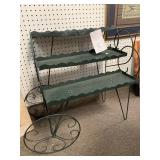 3 TIER METAL PLANT STAND - 25 X 22 X 16 '