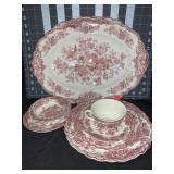 7 PCS BRISTOL CROWN DUCAL ENGLISH CHINA - W/ S