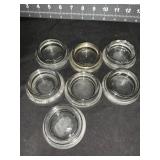 7 GLASS 2.5 ' FURNITURE COASTERS