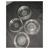 4 GLASS 3 ' FURNITURE COASTERS