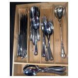 DISNEY & MISC STAINLESS FLATWARE IN BAMBOO