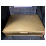 VINTAGE WOOD SILVER CHEST
