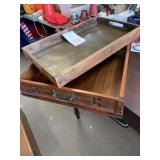 2 WOOD SERVING TRAYS - 20 X 12 ' AND 17 X 23 '