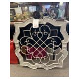 WOOD & IRON WALL DECORATIVE PANEL - 34 X 34 '