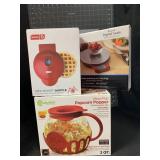 MINI WAFFLE MAKER, DIGITAL SCALE & MICROWAVE