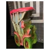 VINTAGE PSYCHEDELIC PLASTER CAR BANK 11.5 '