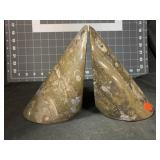 PAIR OF CONTEMPORARY MARBLE 6 ' BOOKENDS