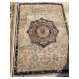 TWO SYNTHETIC RUGS W/ SOME STAINS - 5  3  X 7 