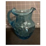 5 ' FENTON COIN DOT CAPRI BLUE CREAMER