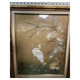 3 VINTAGE FRAMED ASIAN PRINTS - 1 DONE IN FOIL