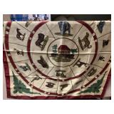 SALDARINI COMO SILK SCARF W/ SMALL STAIN