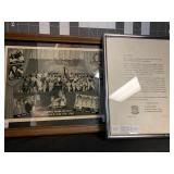 FRAMED GRAND OLE OPRY 1945 PROMOTIONAL PRINT &