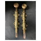 2 BRASS SLIDING 8 ' DOOR LATCHES