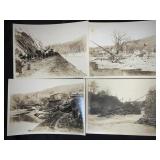 4 REAL PHOTOS OF 1927 FLOOD