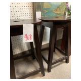 2 WOOD COUNTER STOOLS - 25 ' TALL