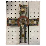 10.5 ' VINTAGE BRASS TERRA SANCTA GUILD CROSS