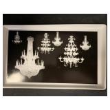 MICHAEL & RIGO PORCELAIN CHANDELIER TRAY - 11 X