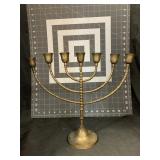 BRASS MENORAH 11 X 13 '