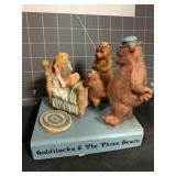 5 ' GOLDILOCKS & 3 BEARS FIGURINE