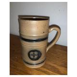 vintage stoneware beer mug