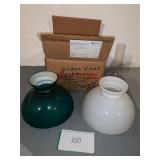 Antique Glass lamp shades