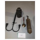 Vintage fire extinguisher, Kodak oil lamp