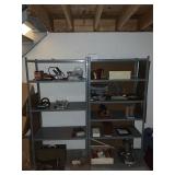 Pair of metal shelves