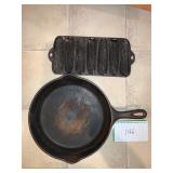 2 Cast Iron Pans